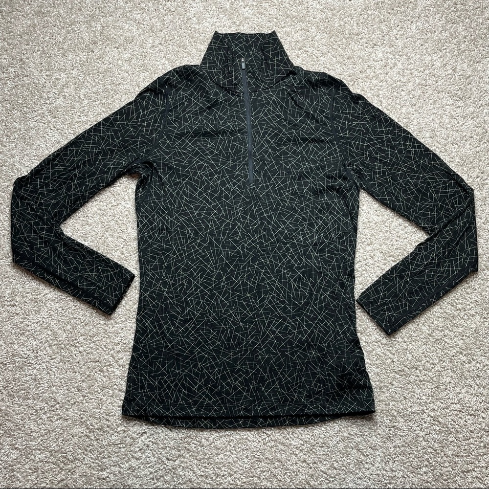 Icebreaker Women’s Merino 200 Long Sleeve - Black Pattern L